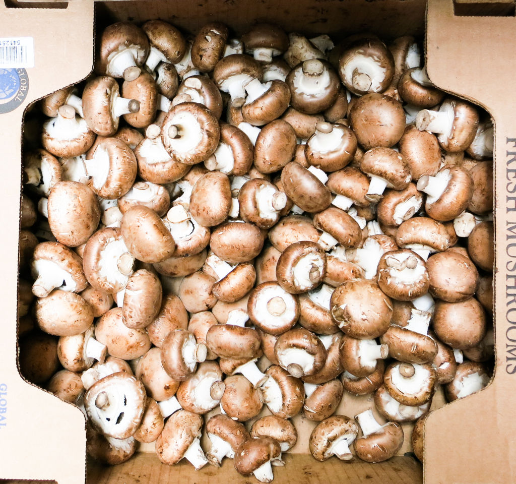 TIP! Choose your crimini mushrooms in bulk for this recipe. That way you can choose mushrooms of the same size, shape and free of bruises.