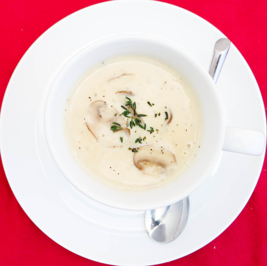 Show the cold weather WHO'S BOSS and enjoy a bowl of Cream Of Wild Mushroom Soup!