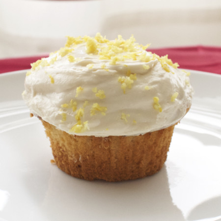 Lemon-Ricotta Cupcakes with Fluffy Lemon Frosting