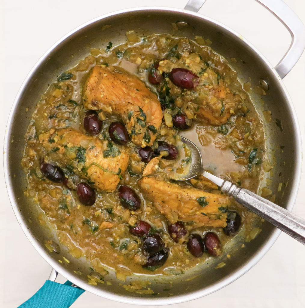 Take and instant vacation with Moroccan inspired Chicken with Preserved Lemon.