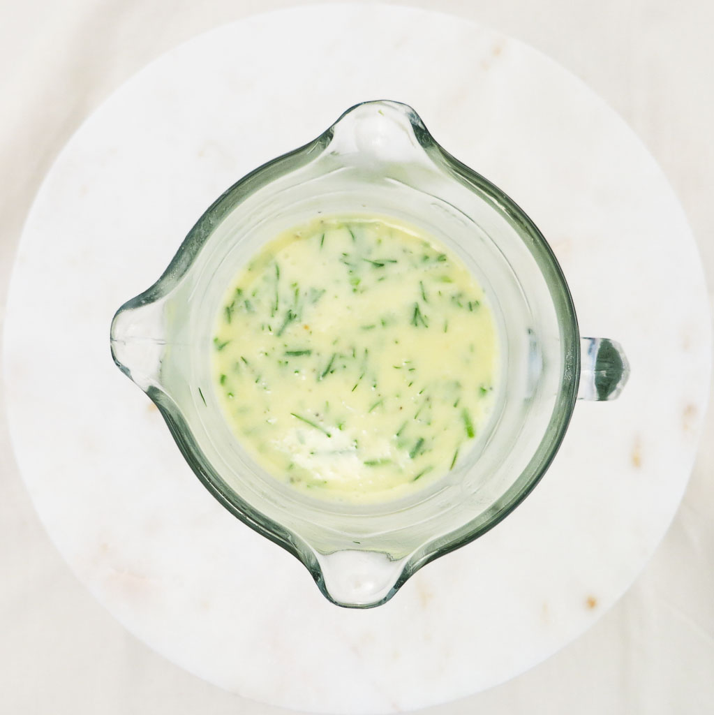 Herbed Crème Fraîche Dressing is so quick & easy to whip up!